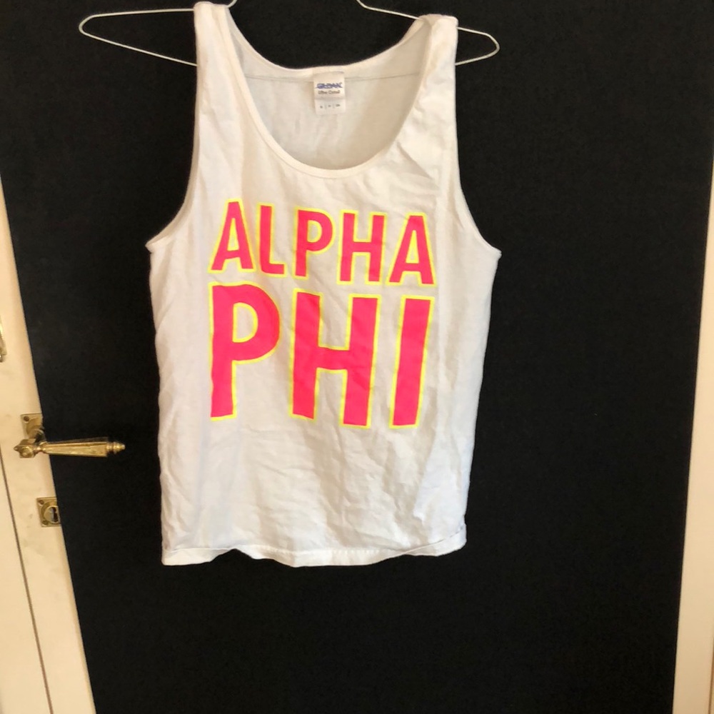 Glow in the dark Alpha Phi tank
